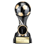Attack Strike resin football trophy with football top, FREE engraving and 25mm centre insert