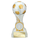 Attack Strike Football Trophy | White Resin Award | Free Engraving 130mm