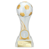 Attack Strike Football Trophy | White Resin Award | Free Engraving 160mm