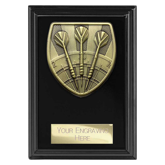 Personalised Cobra Darts Plaque Award 125mm – Black with Free Engraving
