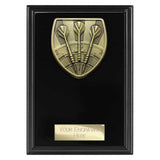 Personalised Cobra Darts Plaque Award 150mm – Black with Free Engraving