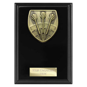 Personalised Cobra Darts Plaque Award 150mm – Black with Free Engraving
