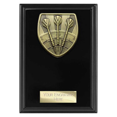 Personalised Cobra Darts Plaque Award 150mm – Black with Free Engraving