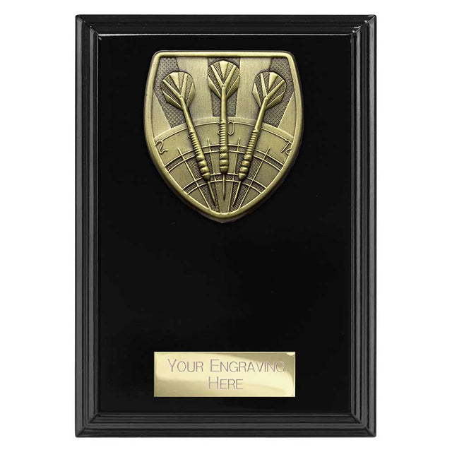Personalised Cobra Darts Plaque Award 150mm – Black with Free Engraving