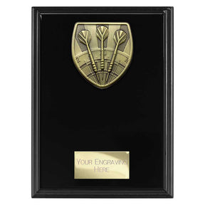 Personalised Cobra Darts Plaque Award 175mm – Black with Free Engraving