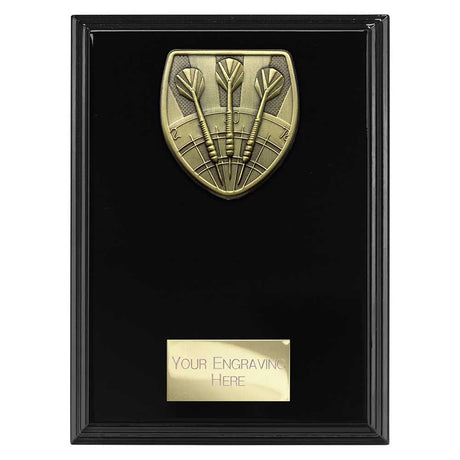 Personalised Cobra Darts Plaque Award 175mm – Black with Free Engraving