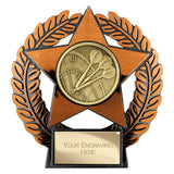 Personalised Emperor Star Darts Plaque 120mm – Bronze with Free Engraving
