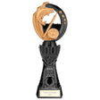 Renegade Heavyweight resin fishing trophy featuring a leaping fish, fishing rod and free personalised engraving