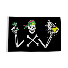Flagmania Pirate Beer 5ft x 3ft Polyester Flag