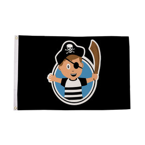 Flagmania Pirate Child Boy 5ft x 3ft Polyester Flag