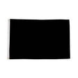Flagmania Plain Black 3ft x 2ft Polyester Flag on white background
