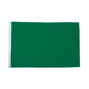Flagmania Plain Green 3ft x 2ft Polyester Flag on white background