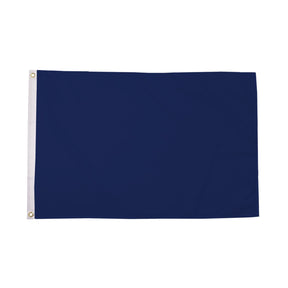 Flagmania Plain Navy Blue 3ft x 2ft Polyester Flag on white background