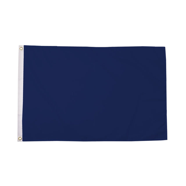 Flagmania Plain Navy Blue 5ft x 3ft Polyester Flag