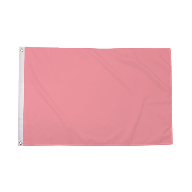 Flagmania Plain Pink 3ft x 2ft Polyester Flag on white background