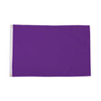 Flagmania Plain Purple 3ft x 2ft Polyester Flag on white background