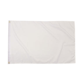 Flagmania Plain White 5ft x 3ft Polyester Flag