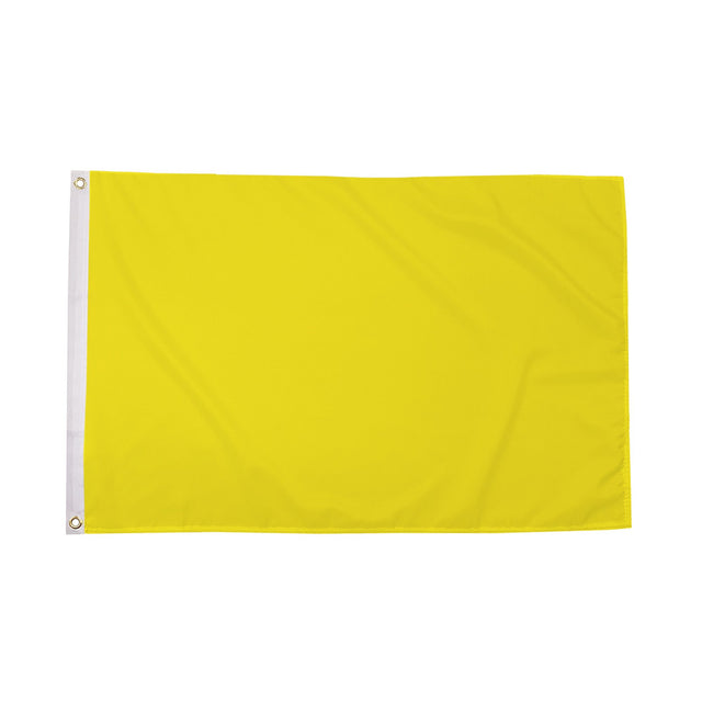 Flagmania Plain Yellow 5ft x 3ft Polyester Flag