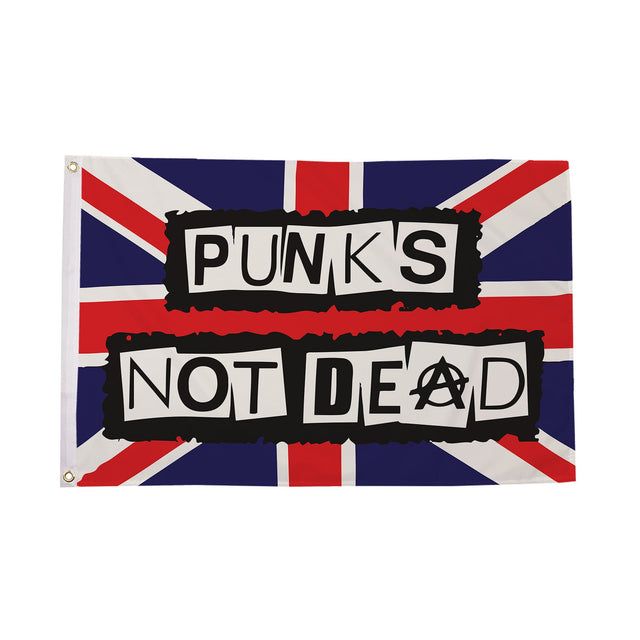 Flagmania Punks Not Dead New 5ft x 3ft Polyester Flag