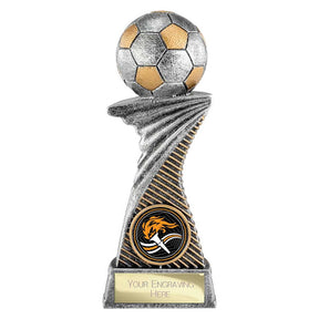 Dynamic Football Trophy Resin Award with Free Engraving and Football Centre