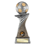 Dynamic Football Trophy Resin Award with Free Engraving 195mm