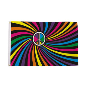 Flagmania Rainbow Swirl 5ft x 3ft Polyester Flag