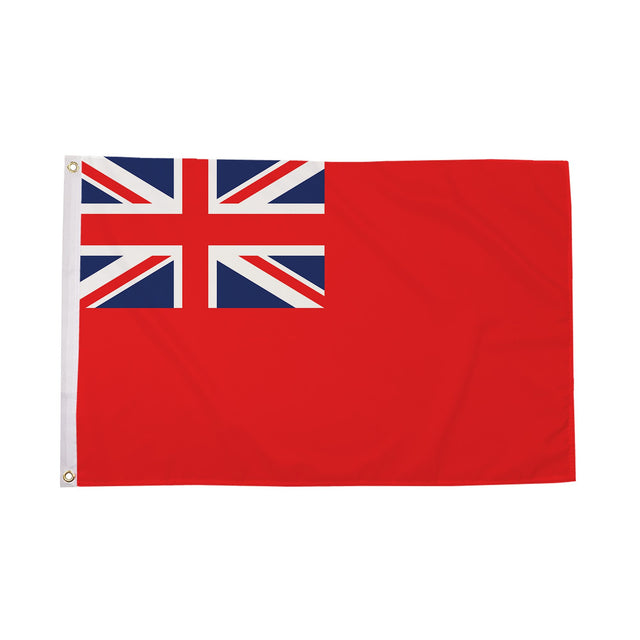 Flagmania Red Ensign 3ft x 2ft Polyester Flag on white background