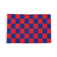 Flagmania Red and Royal Blue Check 5ft x 3ft Polyester Flag