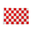 Flagmania Red and White Check 3ft x 2ft Polyester Flag on white background