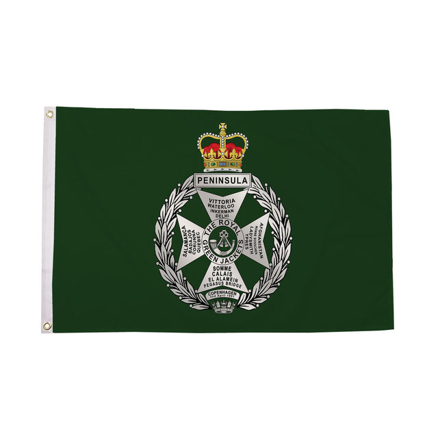 Flagmania Royal Green Jackets 5ft x 3ft Polyester Flag
