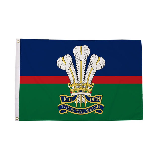 Flagmania Royal Welsh Regiment 5ft x 3ft Polyester Flag