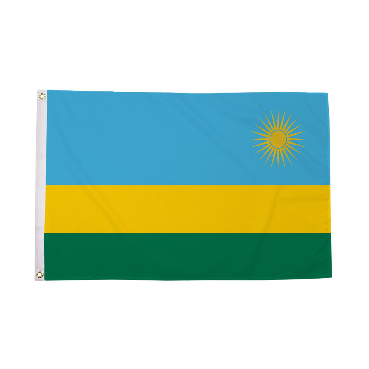 Flagmania Rwanda 8ft x 5ft polyester flag