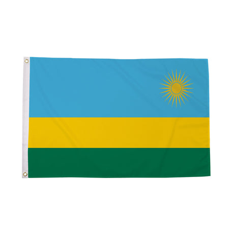 Flagmania Rwanda 8ft x 5ft polyester flag