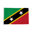 Flagmania Saint Kitts and Nevis 3ft x 2ft Polyester Flag on white background