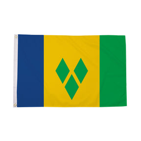Flagmania Saint Vincent 3ft x 2ft Polyester Flag on white background