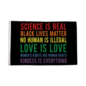 Flagmania Science Is Real Blm 5ft x 3ft Polyester Flag