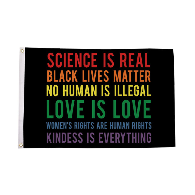 Flagmania Science Is Real Blm 5ft x 3ft Polyester Flag