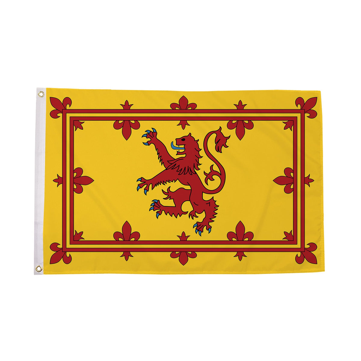 Flagmania Scotland Lion 3ft x 2ft Polyester Flag on white background