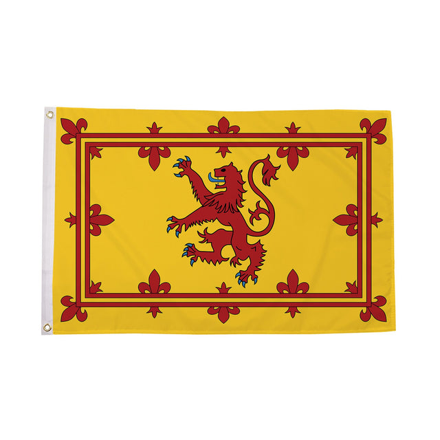 Flagmania Scotland Lion 3ft x 2ft Polyester Flag on white background