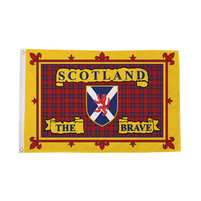 Flagmania Scotland The Brave 5ft x 3ft Polyester Flag