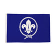 Flagmania Scouts Blue 3ft x 2ft Polyester Flag on white background