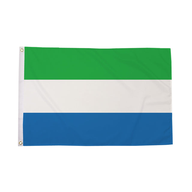 Flagmania Sierra Leone 8ft x 5ft polyester flag
