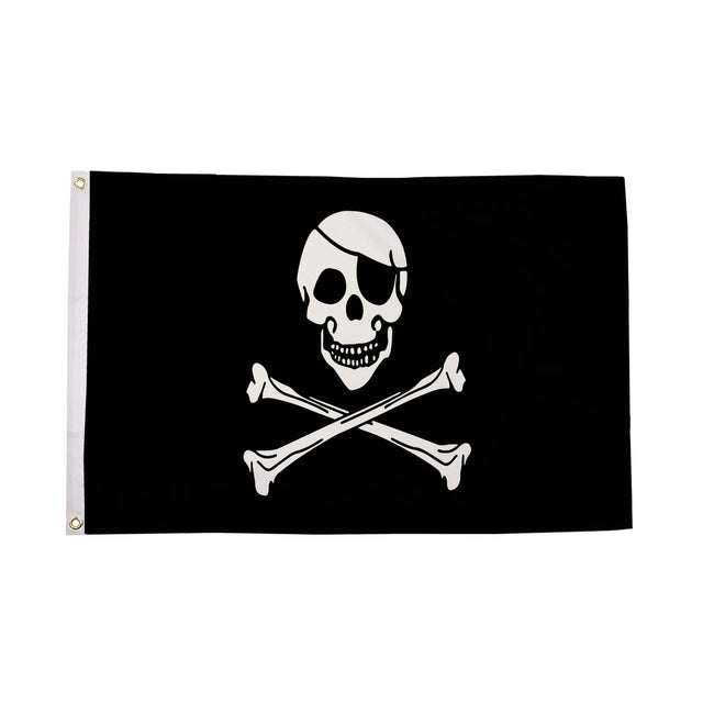 Flagmania Skull and Crossbones 5ft x 3ft Polyester Flag