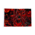 Flagmania Skull with Spider 5ft x 3ft Polyester Flag