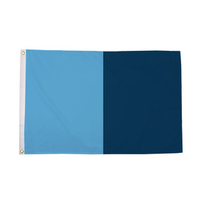 Flagmania Sky Blue and Navy Blue Irish County 5ft x 3ft Polyester Flag