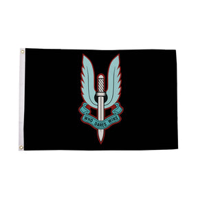 Flagmania Special Air Service (SAS) Black 5ft x 3ft Polyester Flag