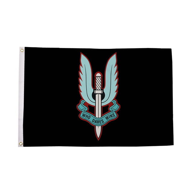 Flagmania Special Air Service (SAS) Black 5ft x 3ft Polyester Flag