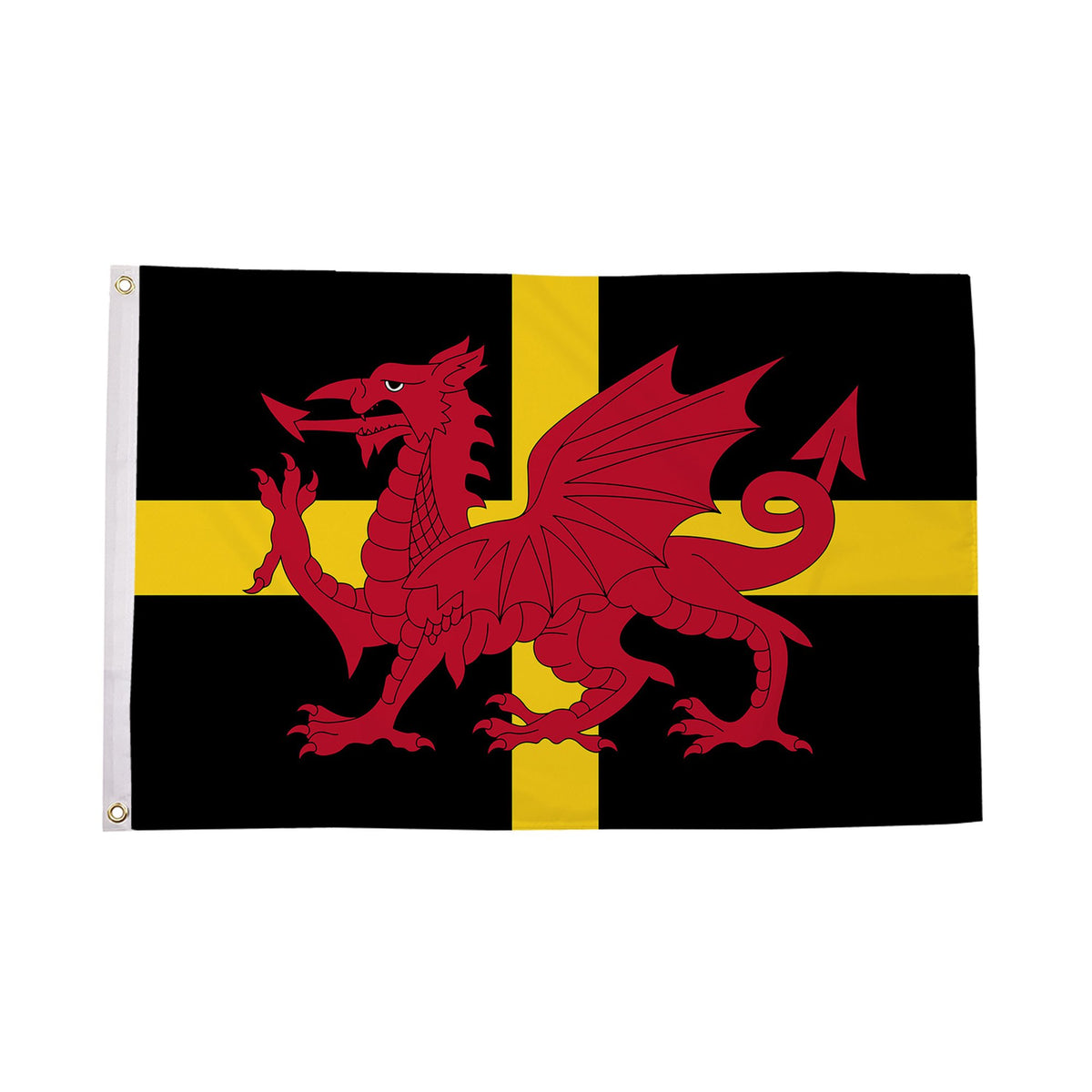 Flagmania St Davids Dragon 5ft x 3ft Polyester Flag