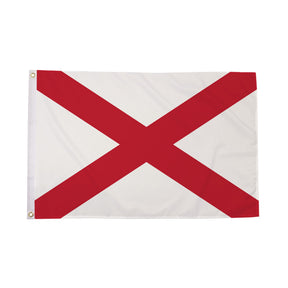 Flagmania St Patricks Cross 3ft x 2ft Polyester Flag on white background