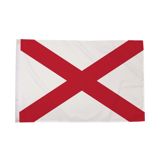 Flagmania St Patricks Cross 3ft x 2ft Polyester Flag on white background